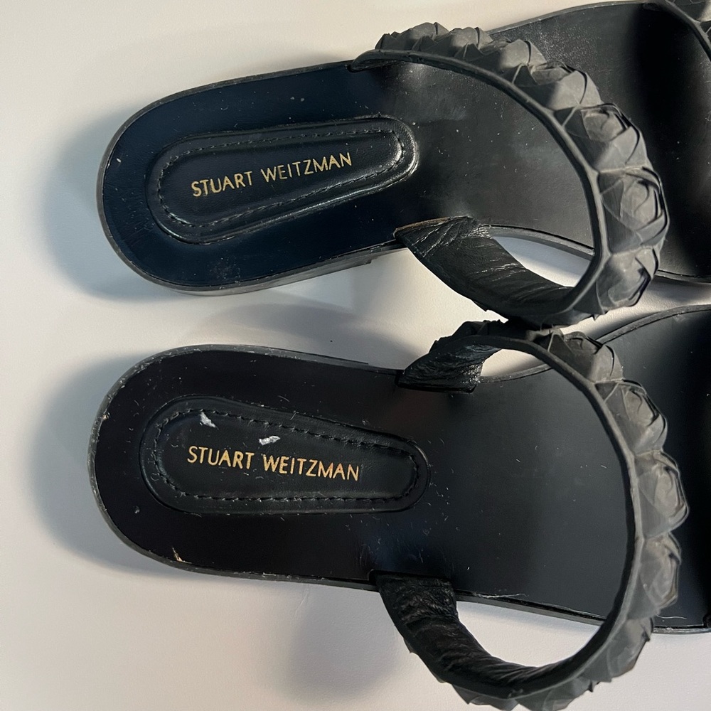 Stuart Weitzman Rosita Slide Sandals Size 9.5 - Picture 7 of 12